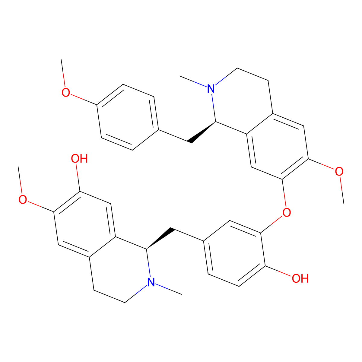 (+)-Isoliensinine molecular structure, CAS 6817-41-0
