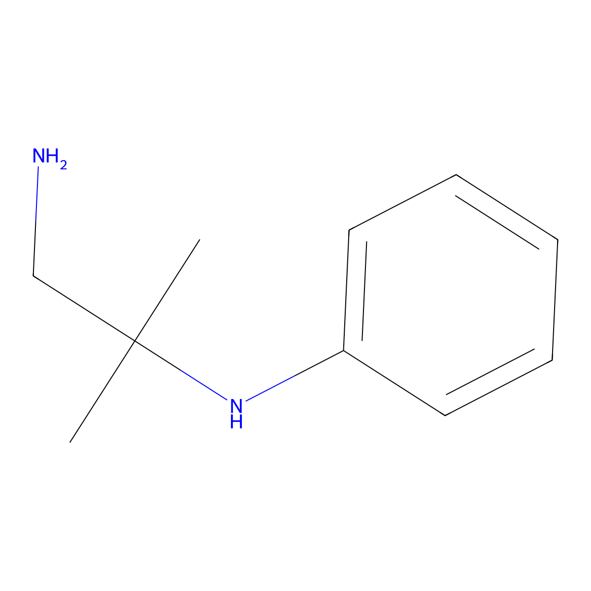 2-methyl-N2-phenylpropane-1,2-diamine molecular structure, CAS 68173-00-2