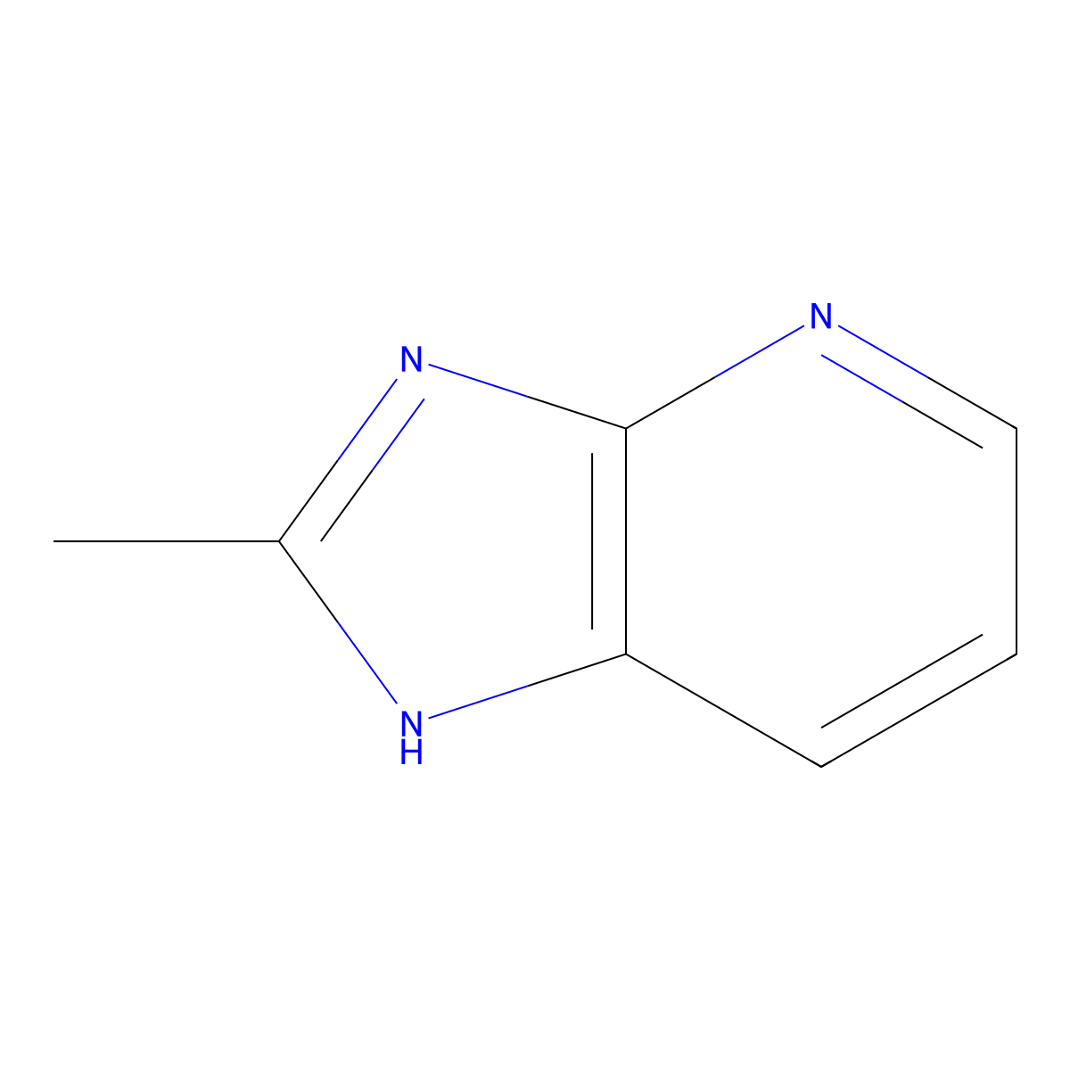 2-methyl-3H-imidazo[4,5-b]pyridine molecular structure, CAS 68175-07-5