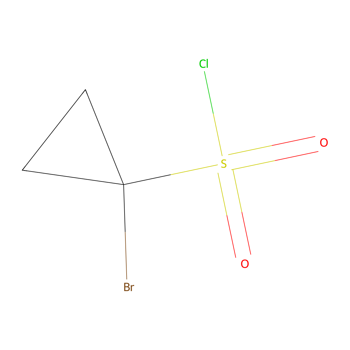 1-Bromocyclopropane-1-sulfonyl chloride molecular structure, CAS 681808-51-5