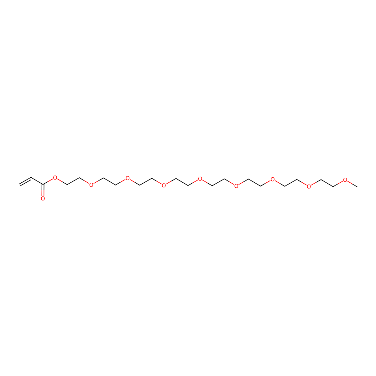 2,5,8,11,14,17,20,23-Octaoxapentacosan-25-yl acrylate molecular structure, CAS 681819-08-9