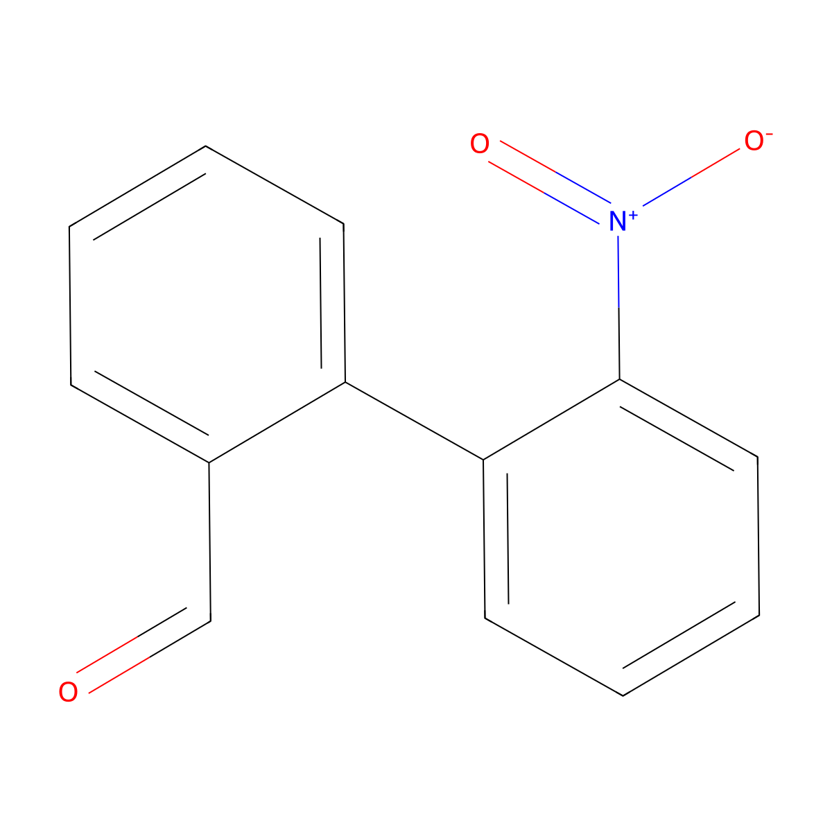2-(2-Nitrophenyl)benzaldehyde molecular structure, CAS 68182-83-2