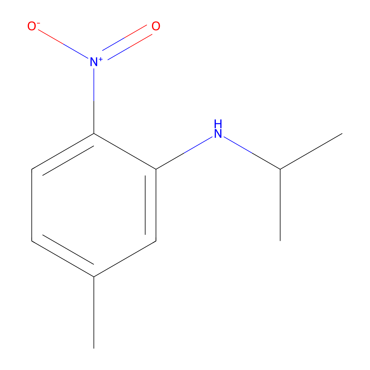 N-Isopropyl-5-methyl-2-nitroaniline molecular structure, CAS 681836-70-4