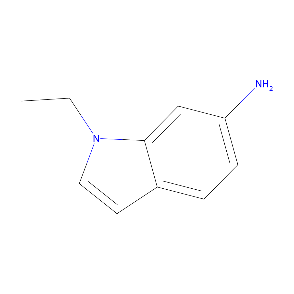 1-ethyl-1H-indol-6-amine molecular structure, CAS 681836-77-1