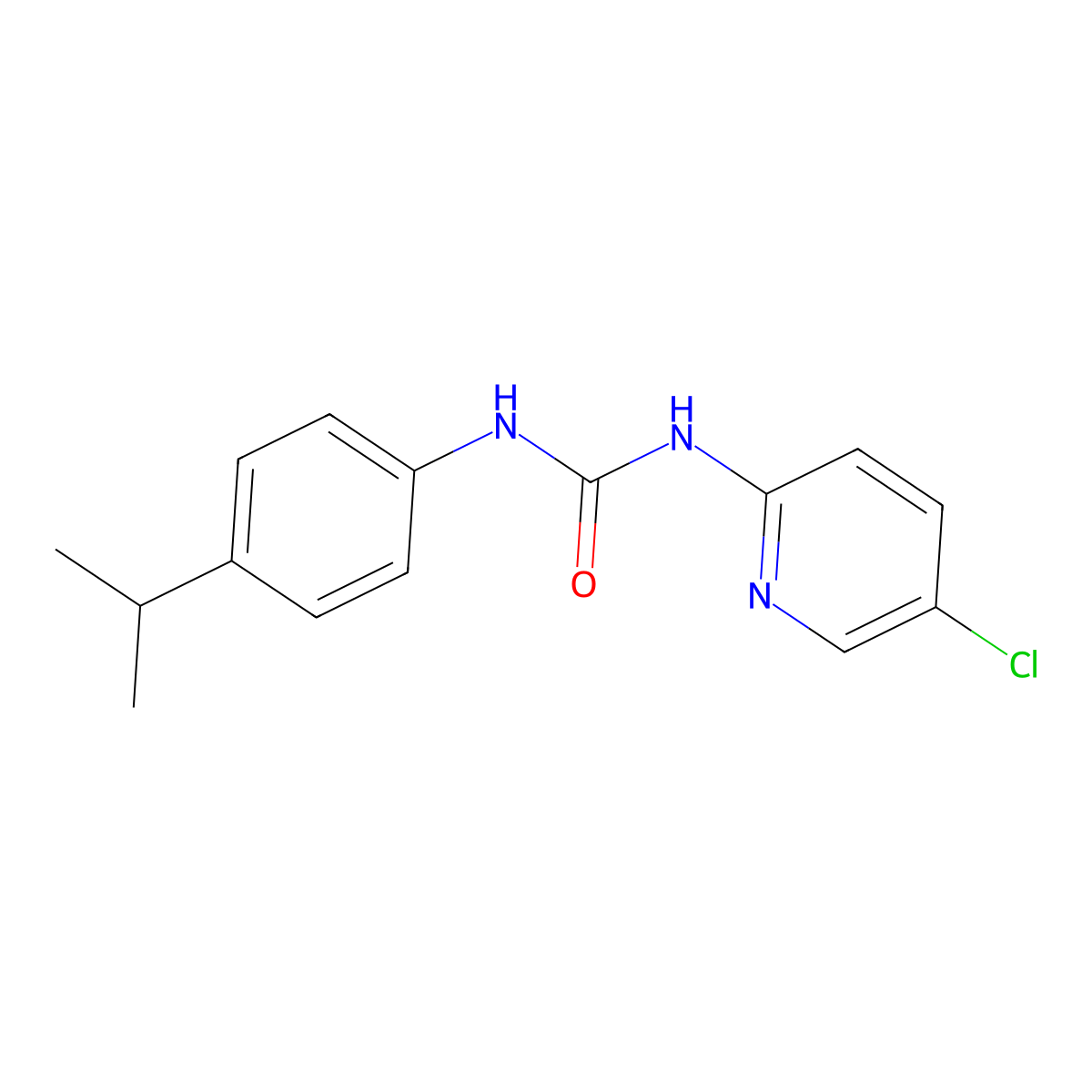 1-(5-Chloropyridin-2-yl)-3-[4-(propan-2-yl)phenyl]urea molecular structure, CAS 681845-58-9