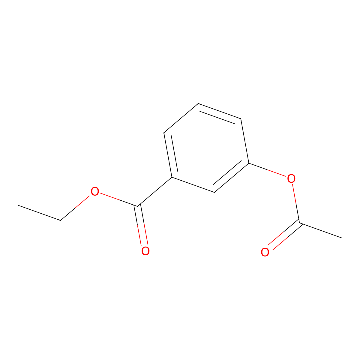 3-(Acetyloxy)benzoic acid ethyl ester molecular structure, CAS 68191-25-3
