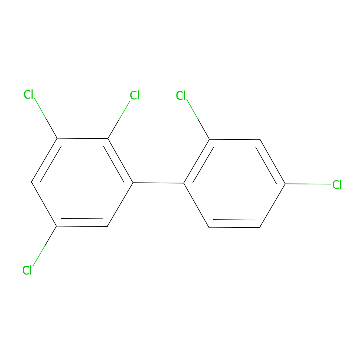 2,2',3,4',5-Pentachlorobiphenyl molecular structure, CAS 68194-07-0