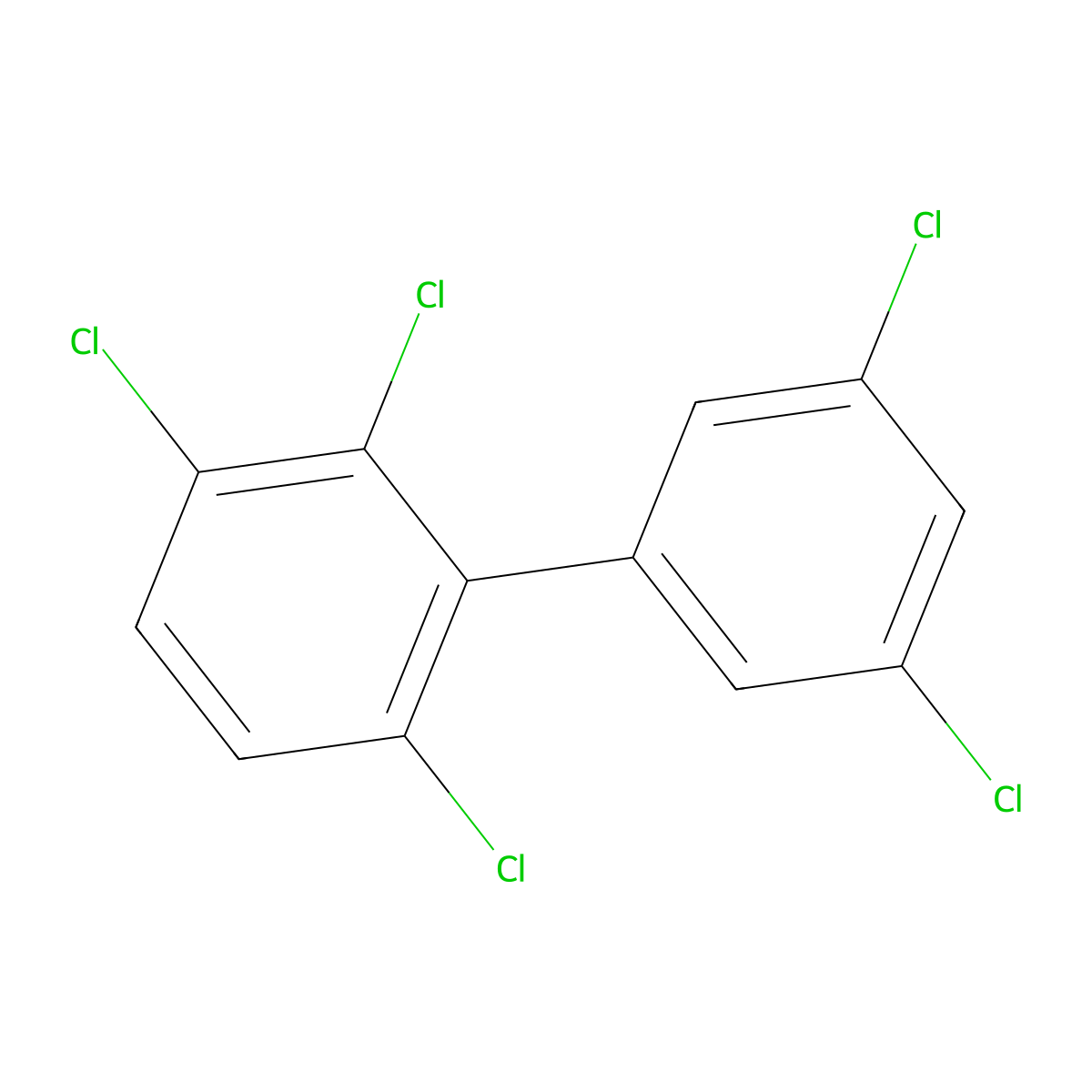 2,3,3',5',6-Pentachlorobiphenyl molecular structure, CAS 68194-10-5