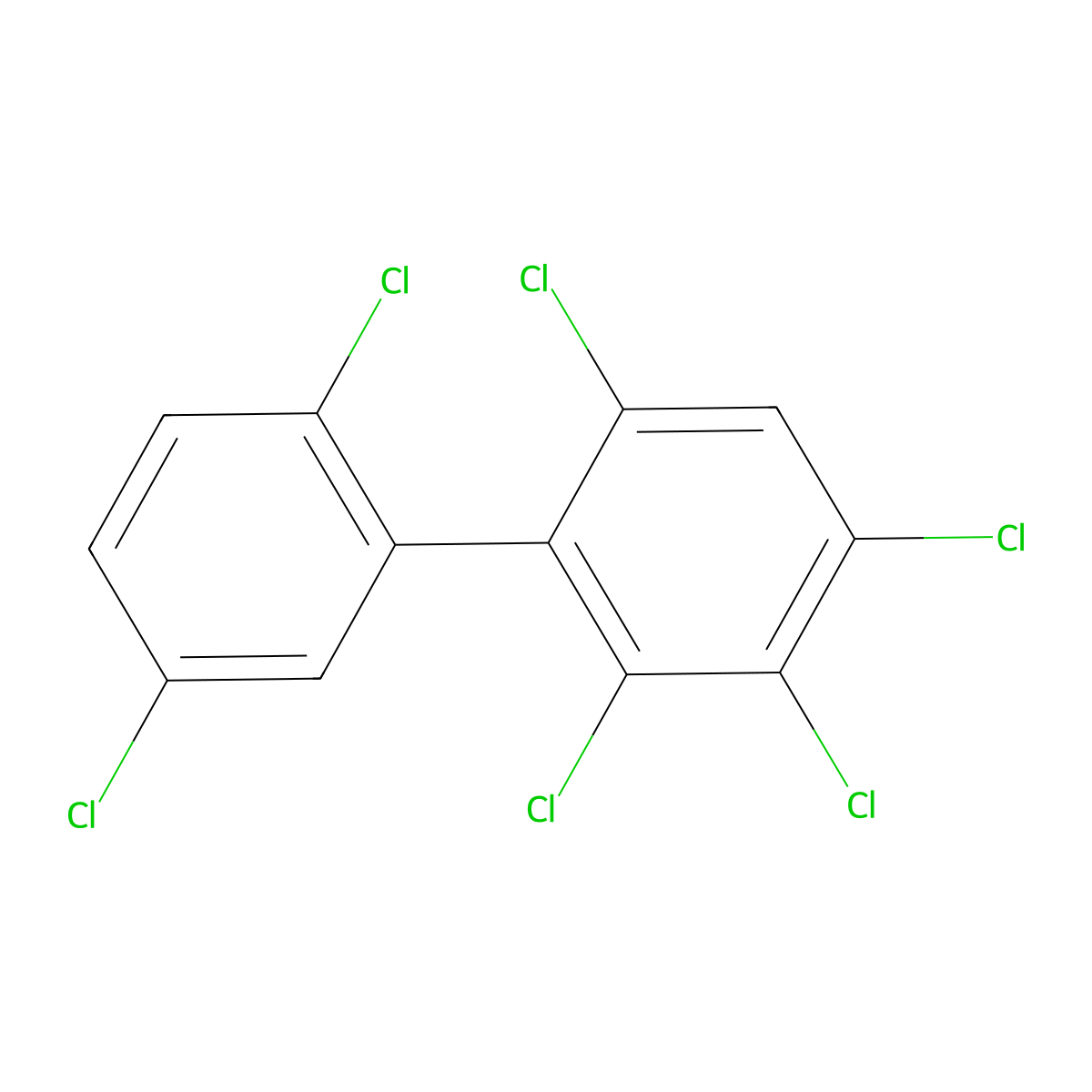 2,2',3,4,5',6-Hexachlorobiphenyl molecular structure, CAS 68194-14-9