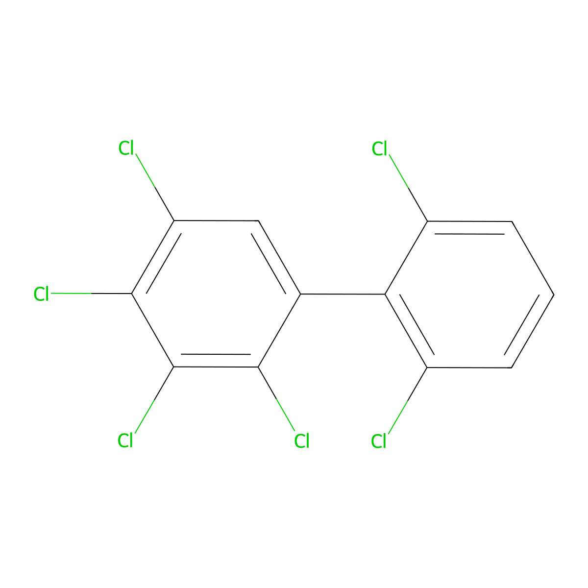 2,2',3,4,5,6'-Hexachlorobiphenyl molecular structure, CAS 68194-15-0