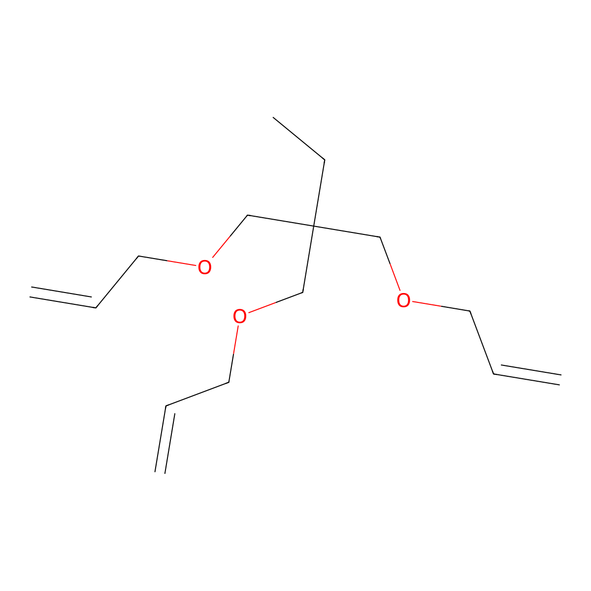 Butane, 1-(2-propen-1-yloxy)-2,2-bis[(2-propen-1-yloxy)methyl]- molecular structure, CAS 682-08-6