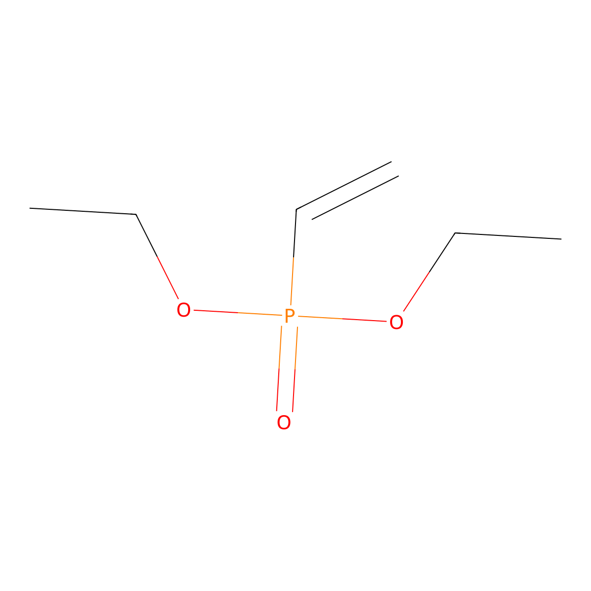 Diethyl vinylphosphonate molecular structure, CAS 682-30-4