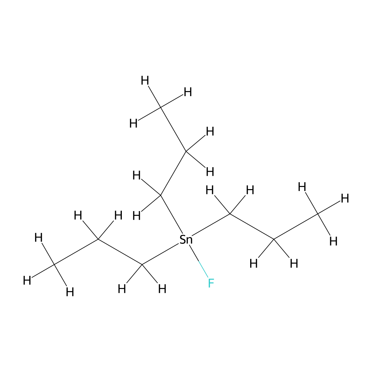Fluorotripropylstannane molecular structure, CAS 682-32-6
