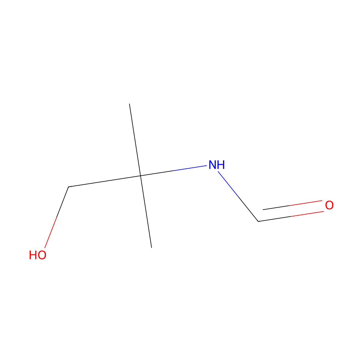Formamide, N-(2-hydroxy-1,1-dimethylethyl)- molecular structure, CAS 682-85-9