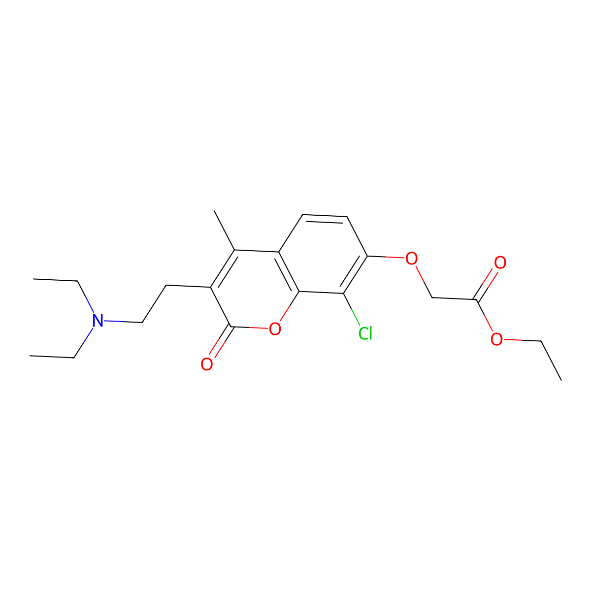 Cloricromen molecular structure, CAS 68206-94-0