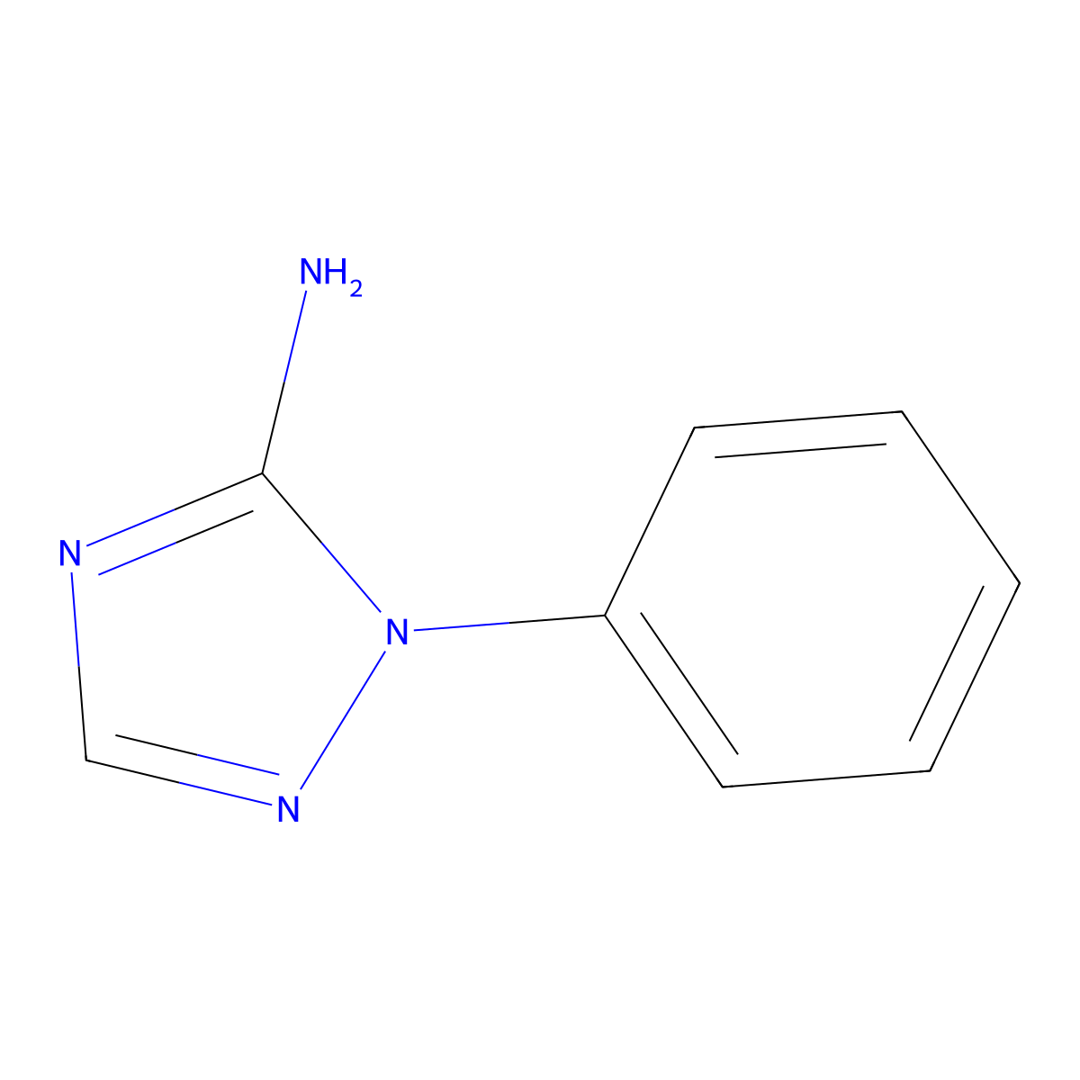 1-phenyl-1H-1,2,4-triazol-5-amine molecular structure, CAS 68207-62-5