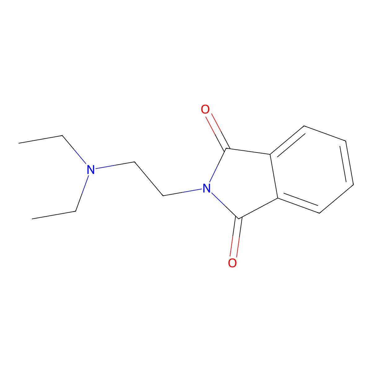 2-(2-(Diethylamino)ethyl)isoindoline-1,3-dione molecular structure, CAS 6821-06-3