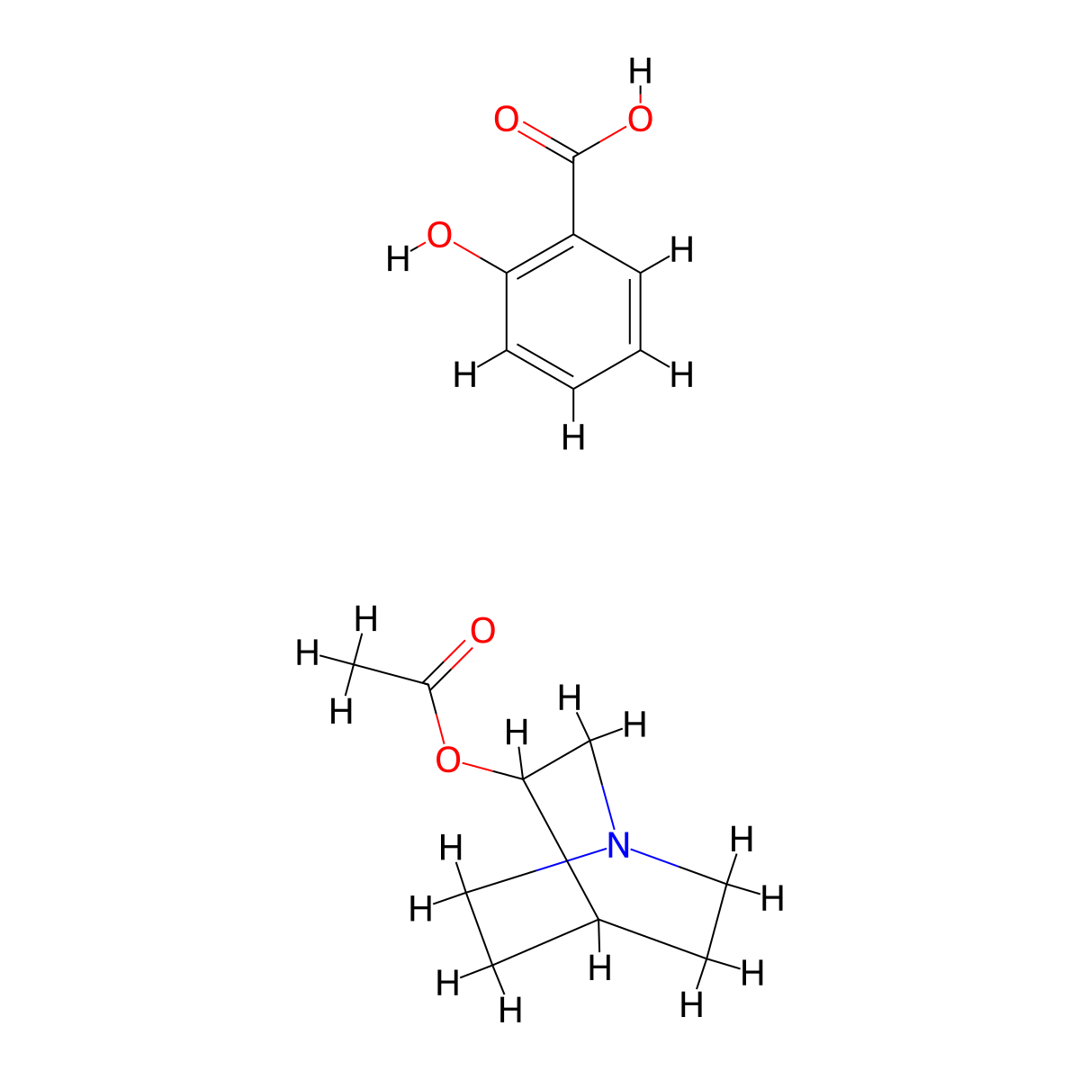 Aceclidine Salicylate molecular structure, CAS 6821-59-6
