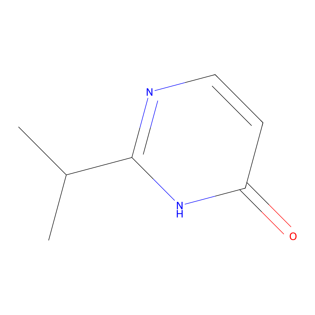 2-(Propan-2-yl)pyrimidin-4-ol molecular structure, CAS 68210-25-3