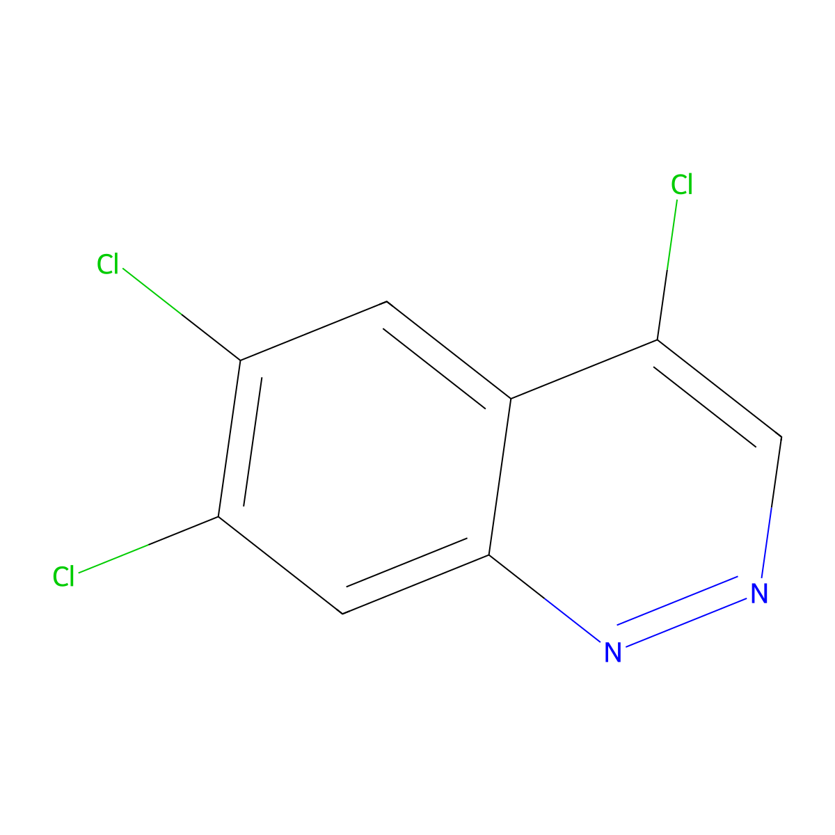 4,6,7-Trichlorocinnoline molecular structure, CAS 68211-16-5