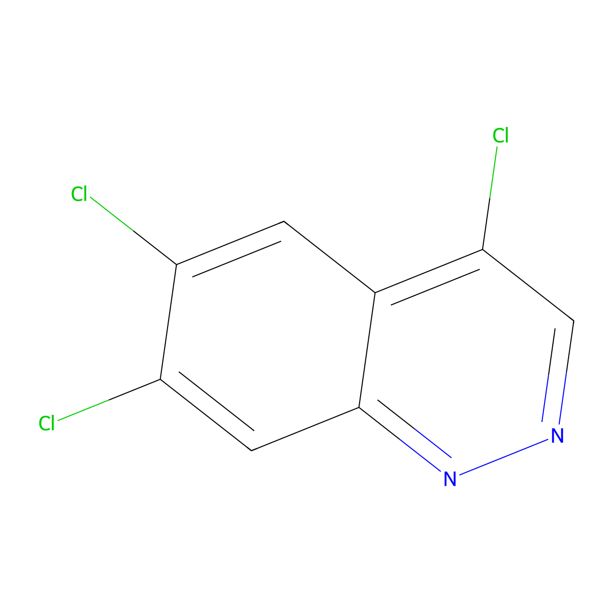 4,6,7-Trichlorocinnoline molecular structure, CAS 68211-16-5