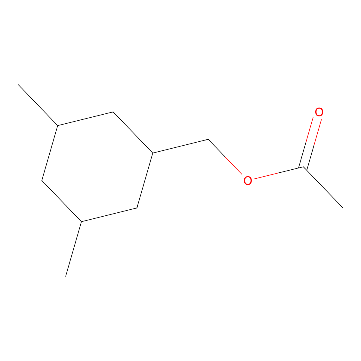 Cyclohexanemethanol, 3,5-dimethyl-, 1-acetate molecular structure, CAS 68213-86-5