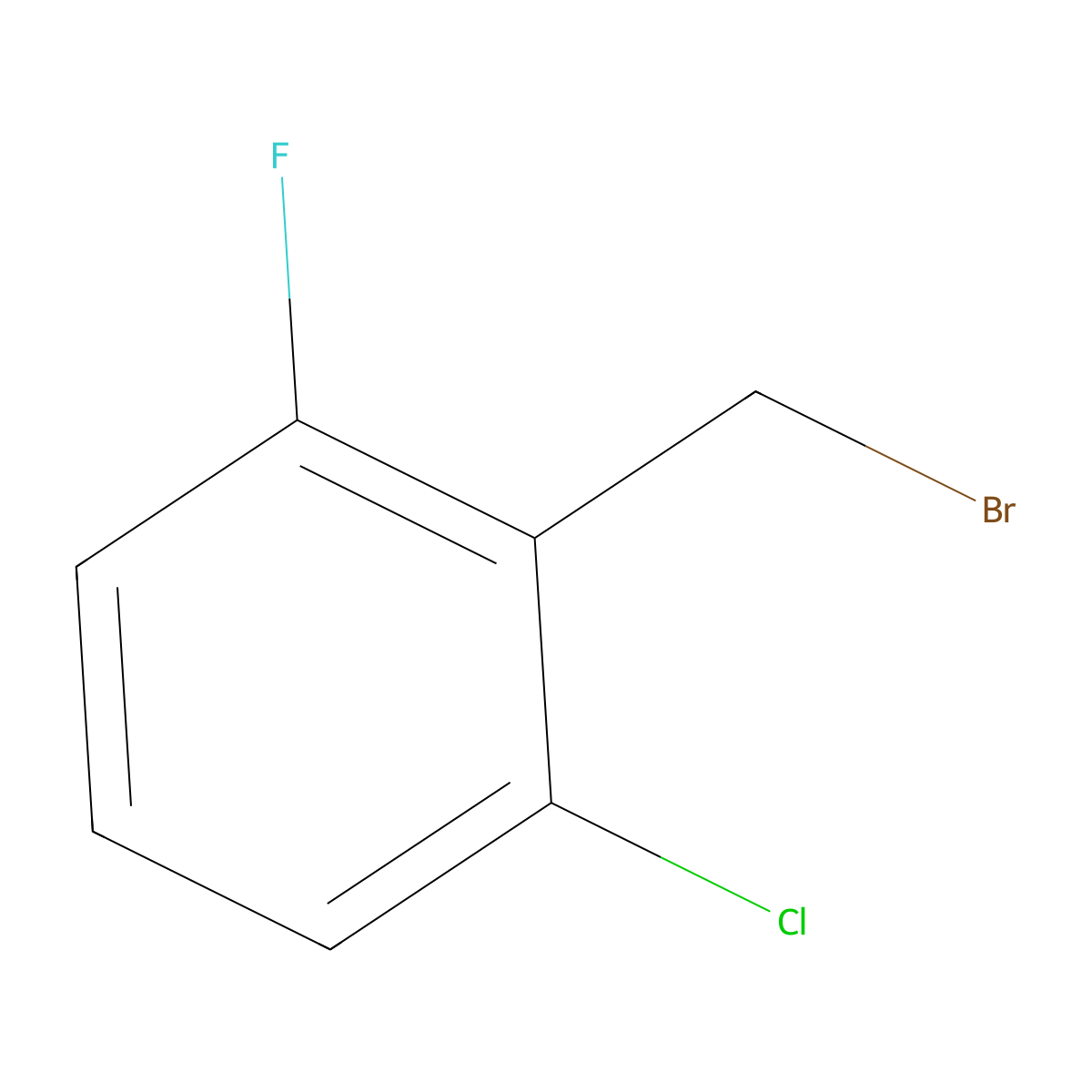2-Chloro-6-fluorobenzyl bromide molecular structure, CAS 68220-26-8