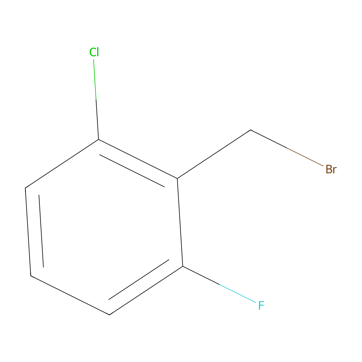 2-Chloro-6-fluorobenzyl bromide molecular structure, CAS 68220-26-8