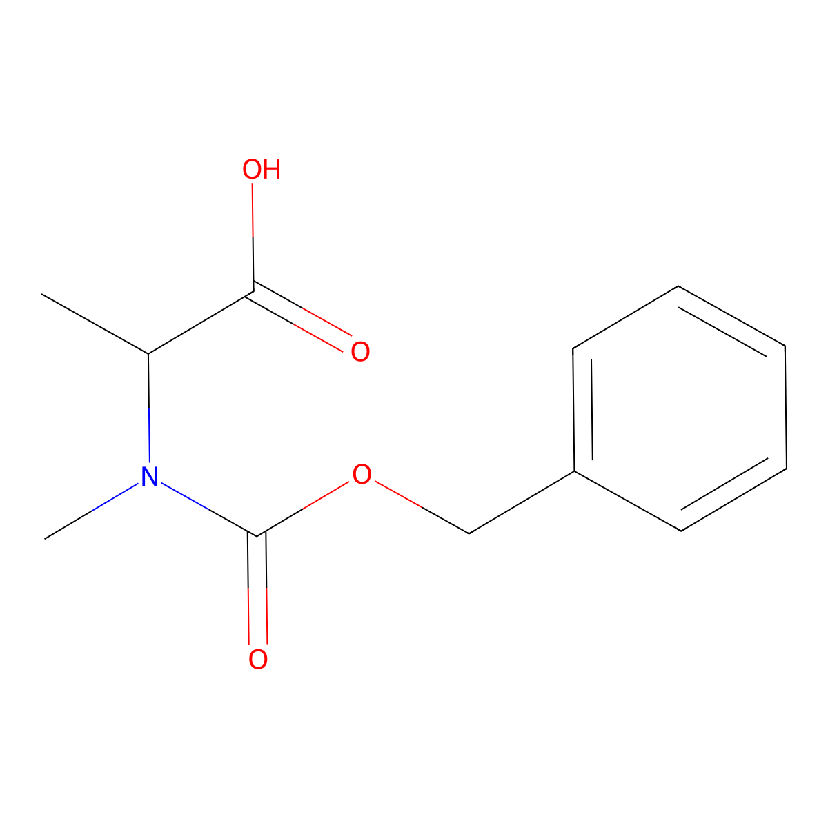 Z-D-Meala-OH molecular structure, CAS 68223-03-0