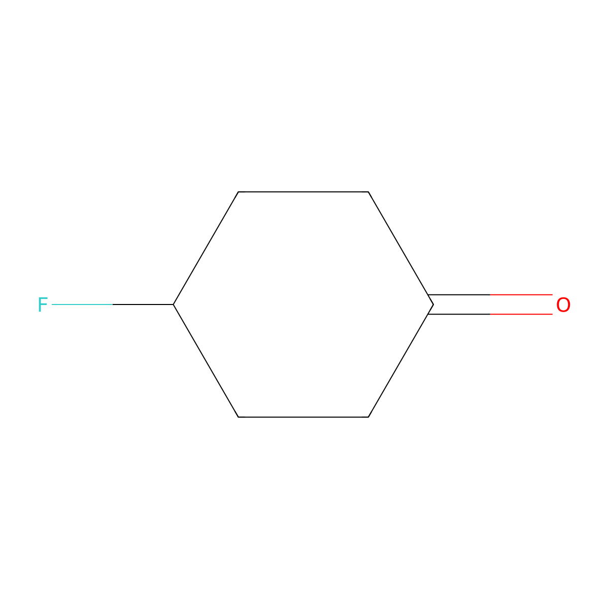 4-Fluorocyclohexan-1-one molecular structure, CAS 68223-64-3