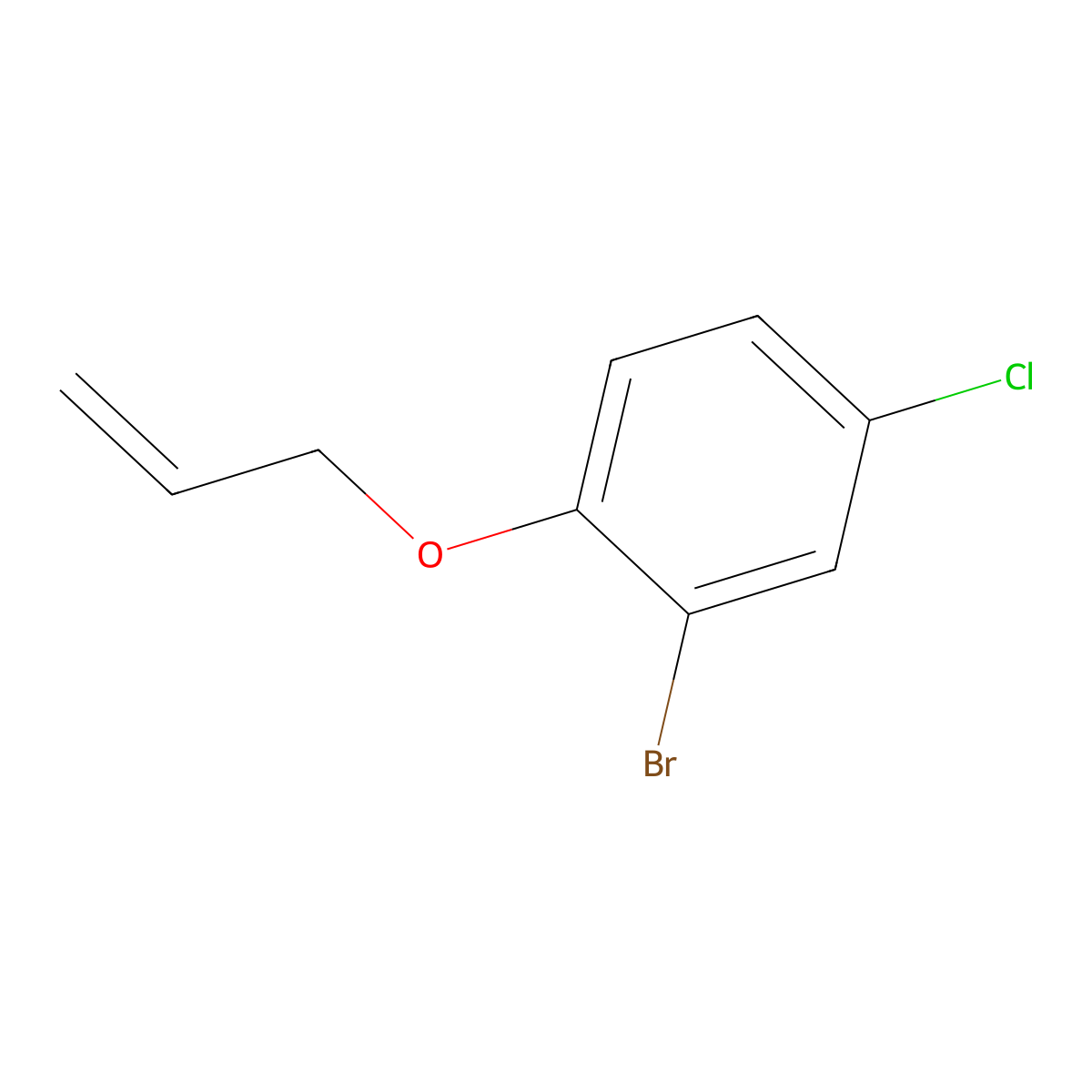 1-(Allyloxy)-2-bromo-4-chlorobenzene molecular structure, CAS 68223-98-3