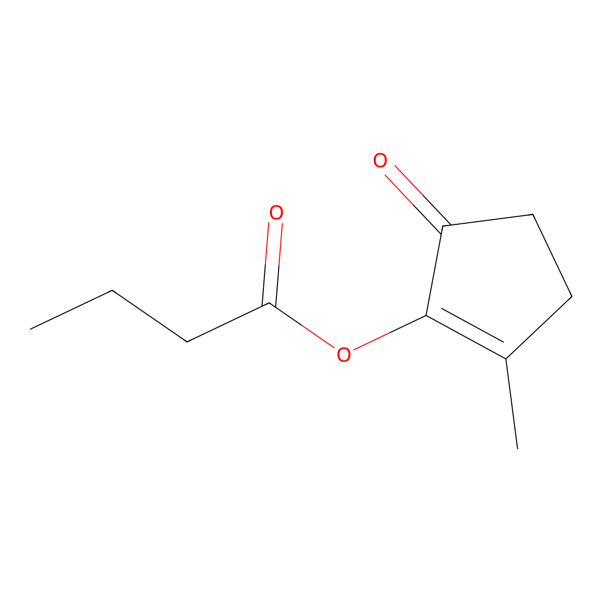 Cyclotene butyrate molecular structure, CAS 68227-51-0