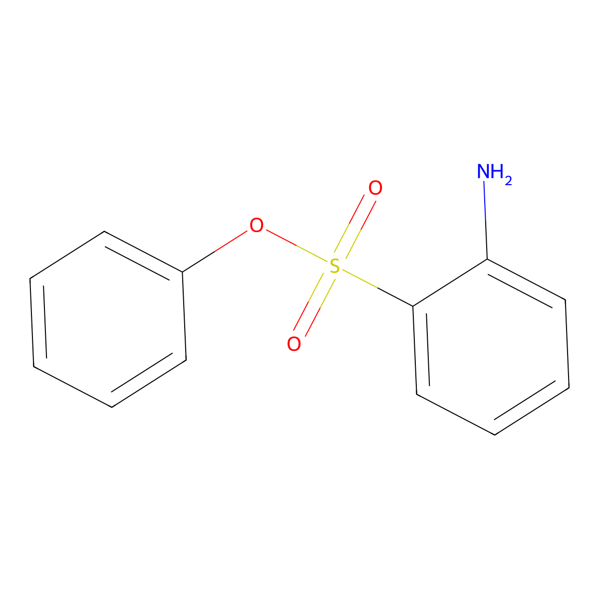 Benzenesulfonic acid, 2-amino-, phenyl ester molecular structure, CAS 68227-69-0