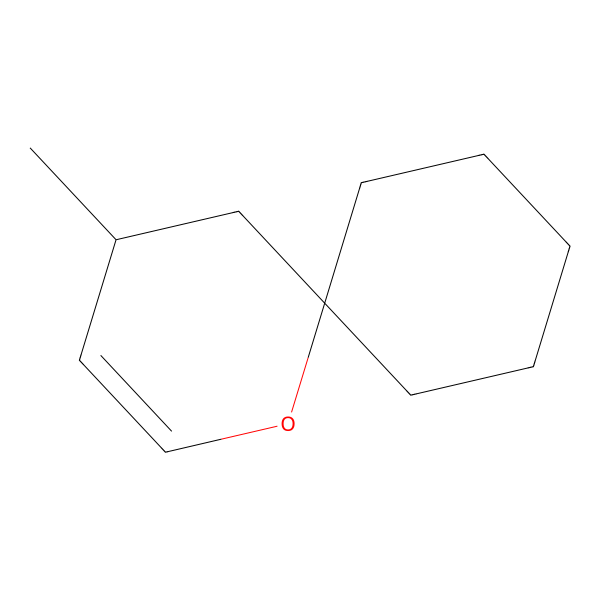 1-Oxaspiro(5.5)undecene, 4-methyl- molecular structure, CAS 68228-06-8