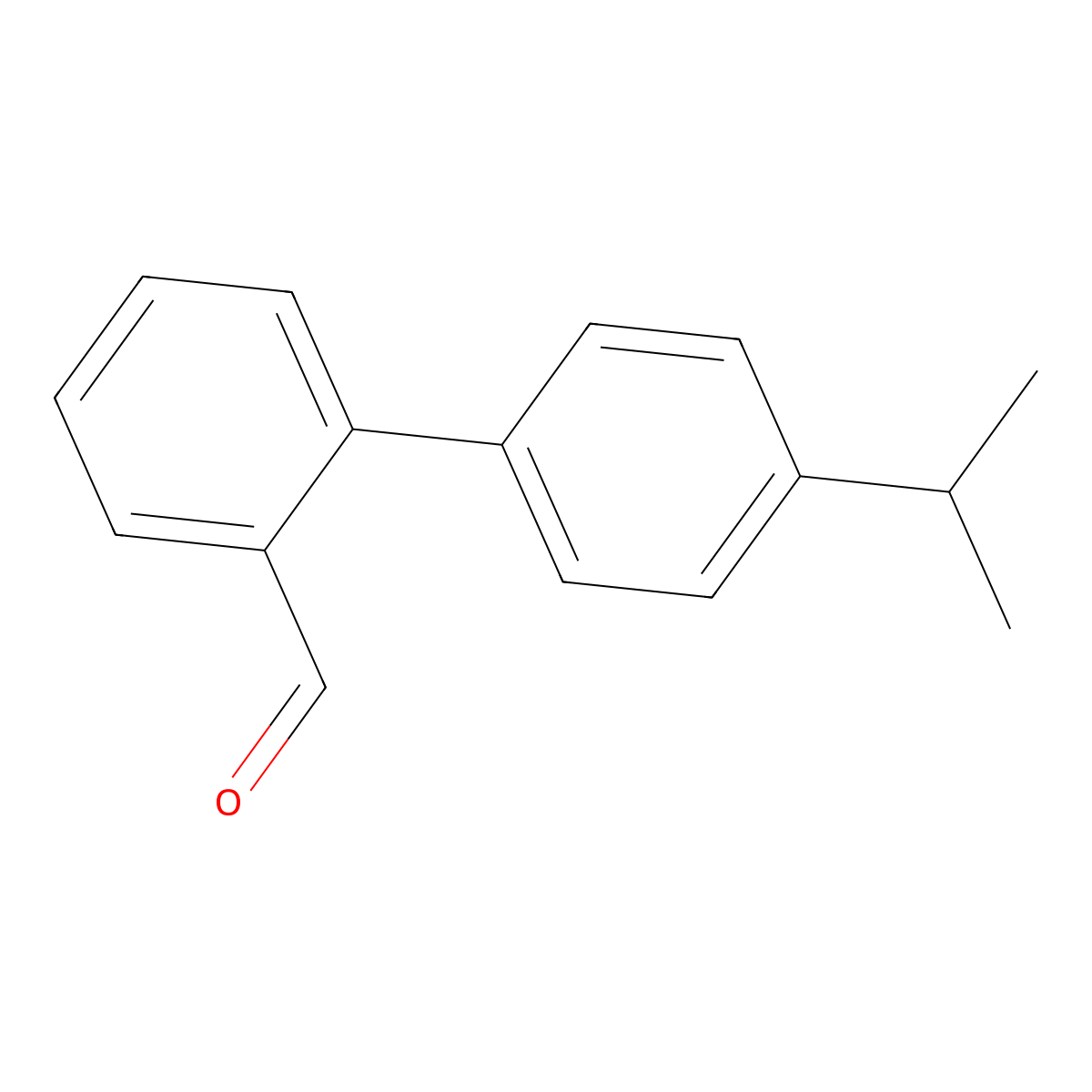 4'-Isopropylbiphenyl-2-carboxaldehyde molecular structure, CAS 682339-49-7