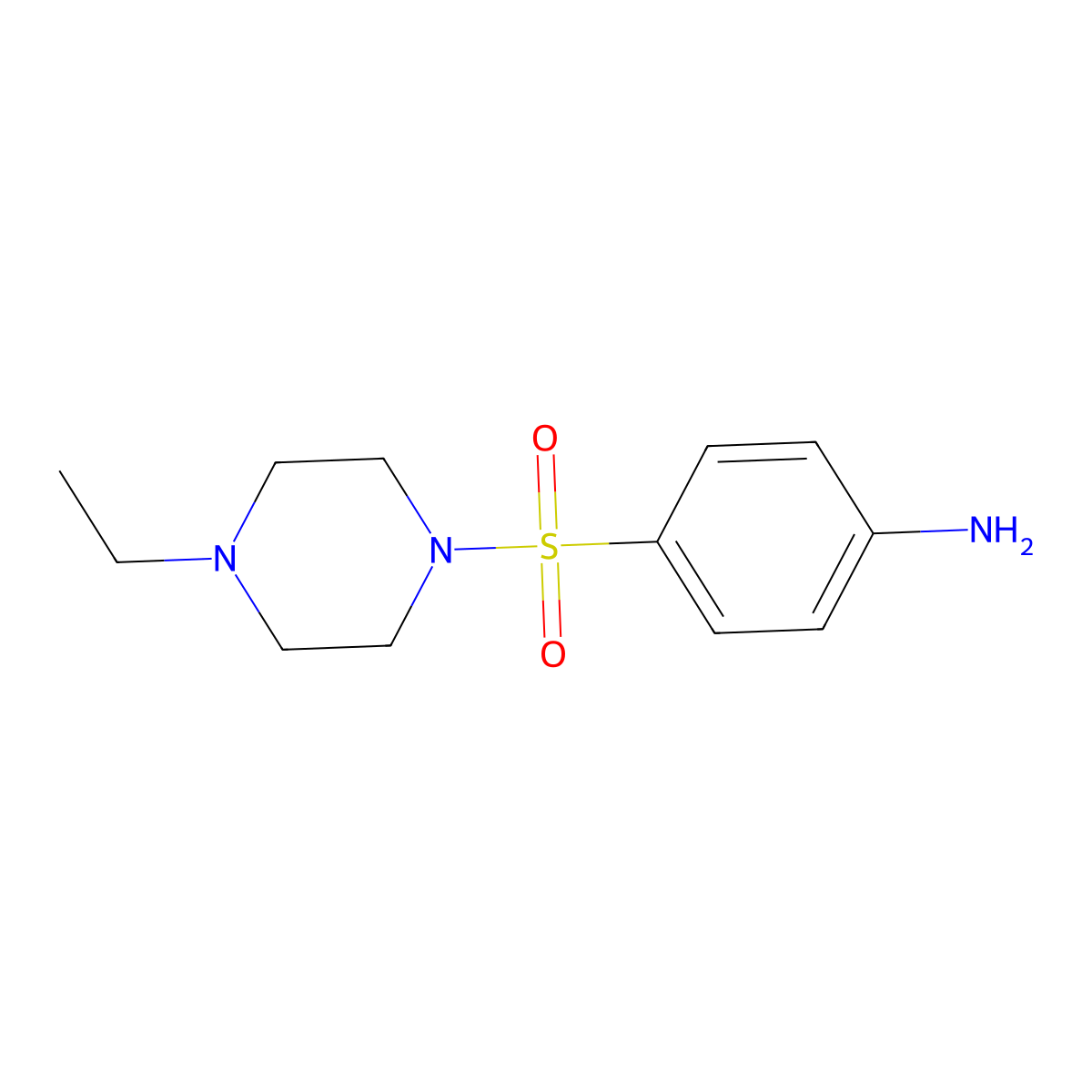 4-(4-Ethylpiperazine-1-sulfonyl)aniline molecular structure, CAS 682341-19-1