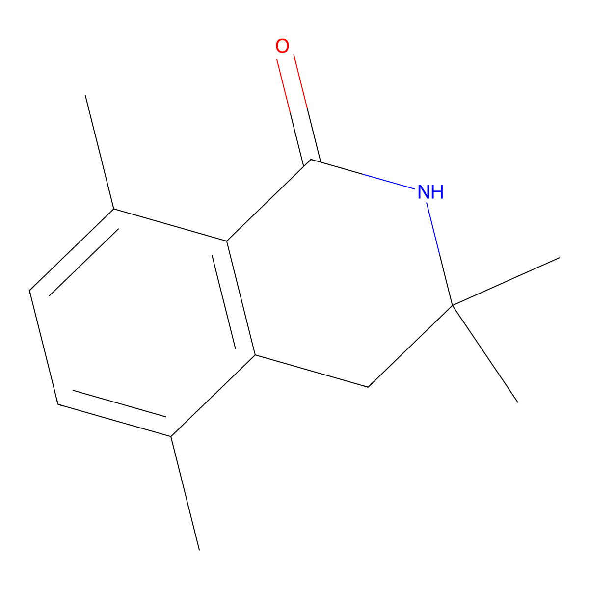 3,3,5,8-Tetramethyl-2,4-dihydroisoquinolin-1-one molecular structure, CAS 682347-37-1