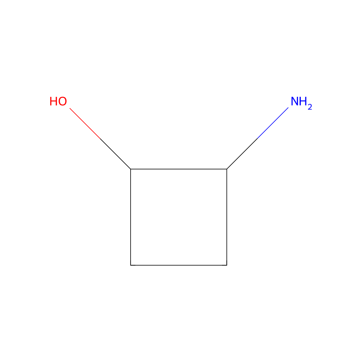 (1R,2S)-2-aminocyclobutan-1-ol molecular structure, CAS 68235-32-5