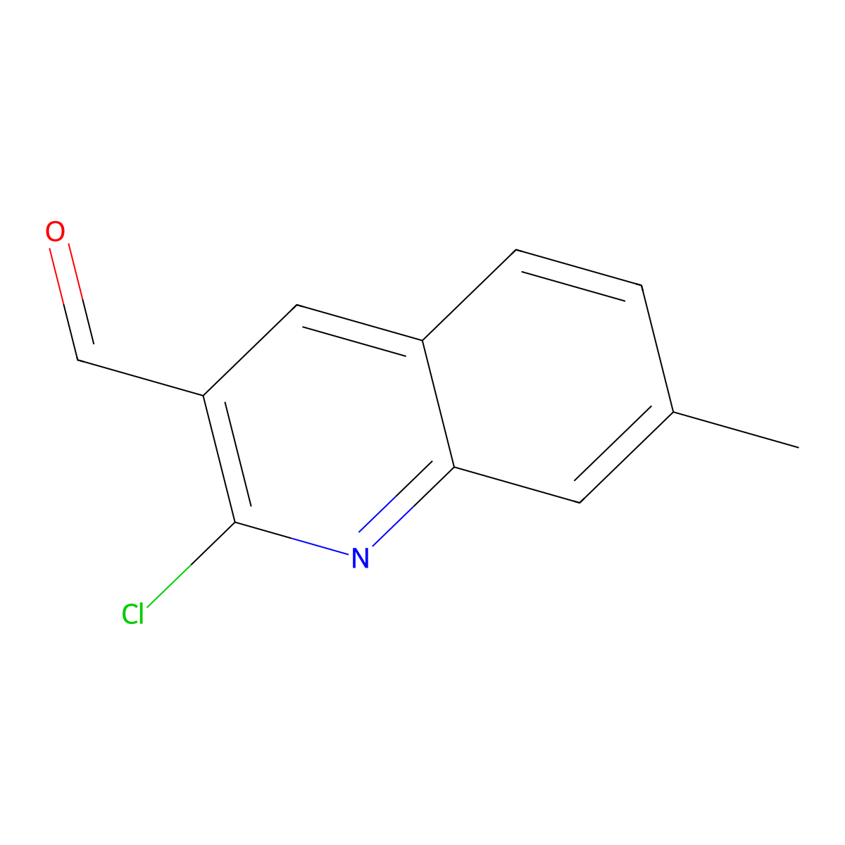 2-Chloro-7-methylquinoline-3-carbaldehyde molecular structure, CAS 68236-21-5