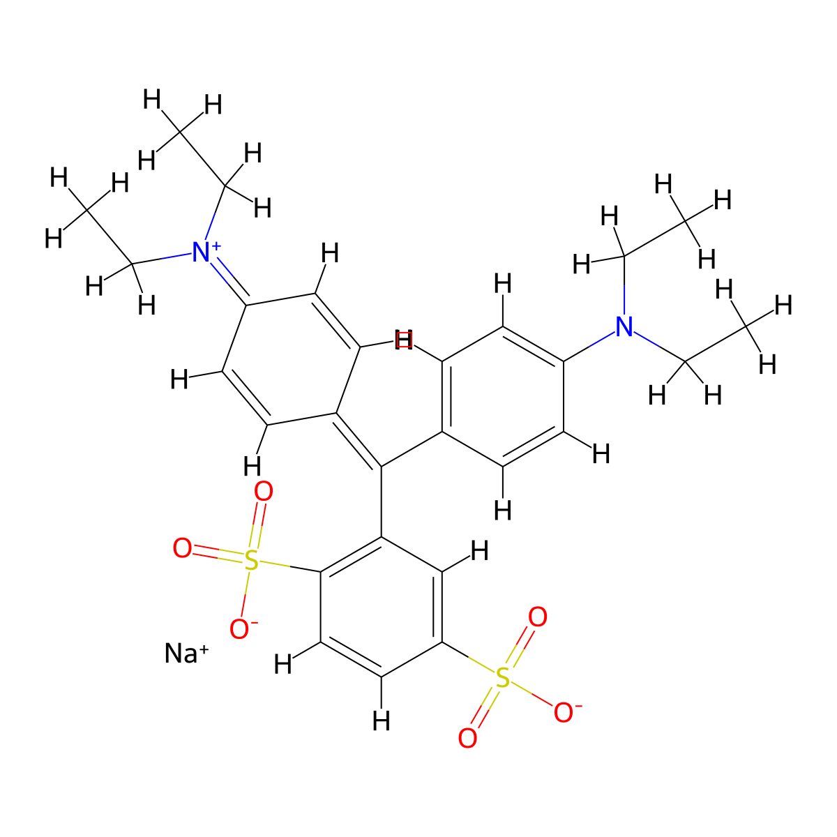 Isosulfan Blue molecular structure, CAS 68238-36-8