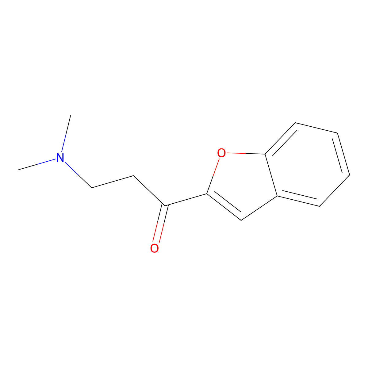 1-Benzo[d]furan-2-yl-3-(dimethylamino)propan-1-one molecular structure, CAS 68245-35-2