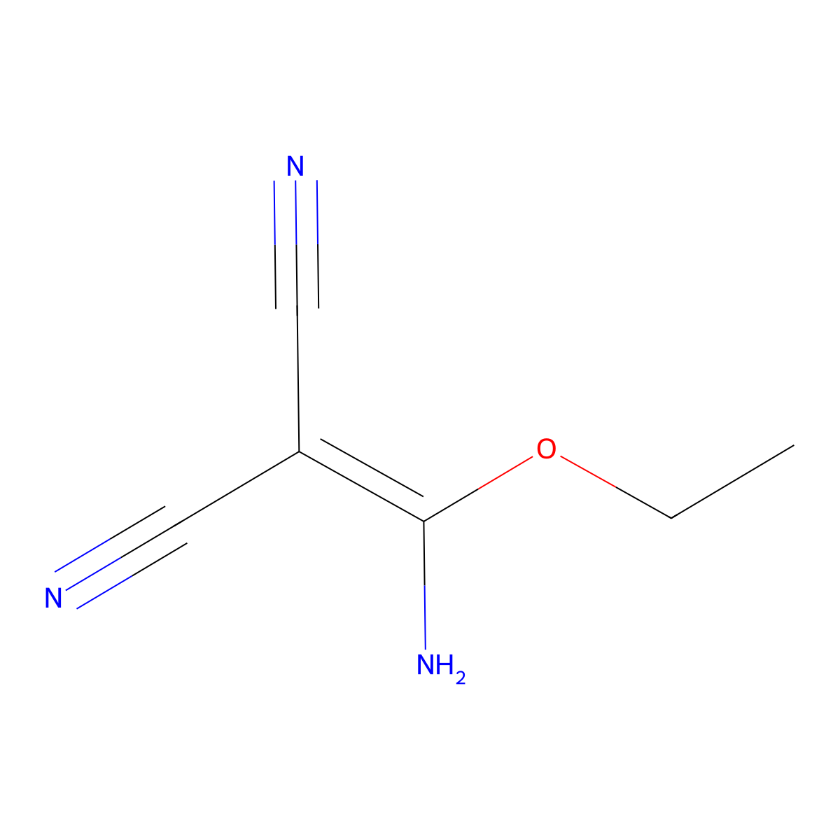 [Amino(ethoxy)methylidene]propanedinitrile molecular structure, CAS 6825-53-2