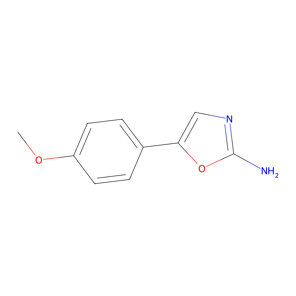 5-(4-Methoxyphenyl)oxazol-2-amine molecular structure, CAS 6825-91-8