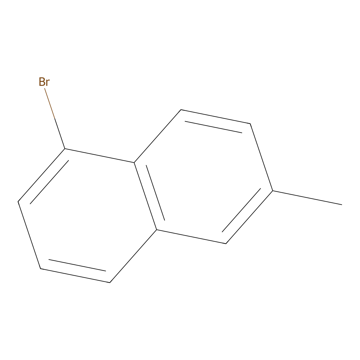 1-Bromo-6-methylnaphthalene molecular structure, CAS 68251-76-3