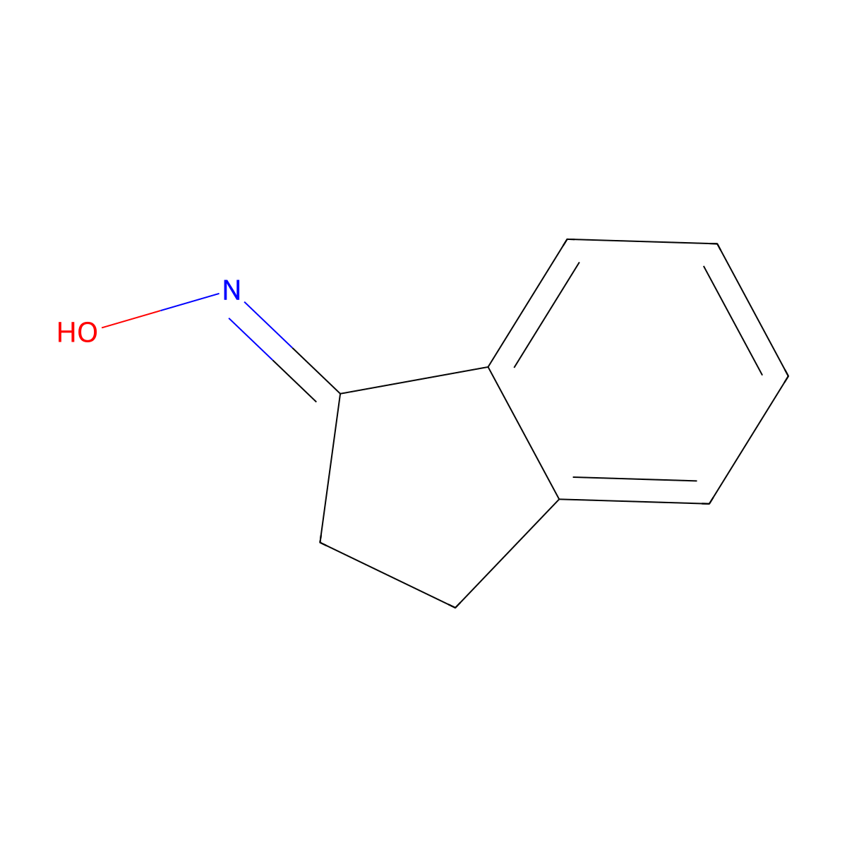 (E)-2,3-Dihydro-1H-inden-1-one oxime molecular structure, CAS 68253-35-0