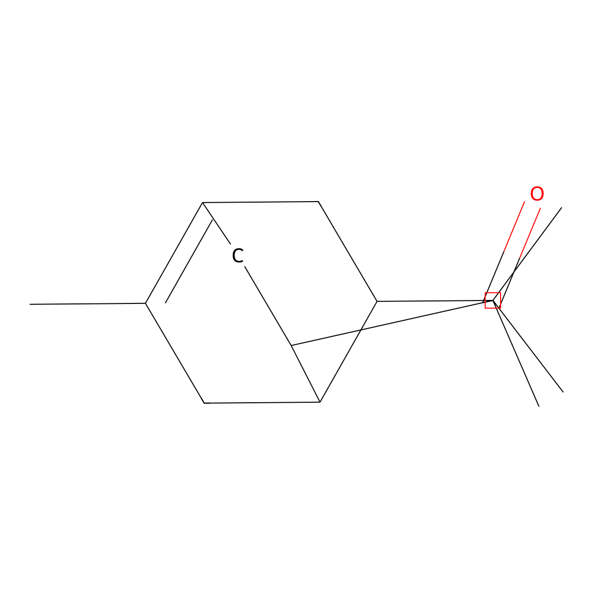 Ethanone, 1-(5(or 6)-methyl-7(or 8)-(1-methylethyl)bicyclo(2.2.2)oct-5-en-2-yl)- molecular structure, CAS 68259-33-6