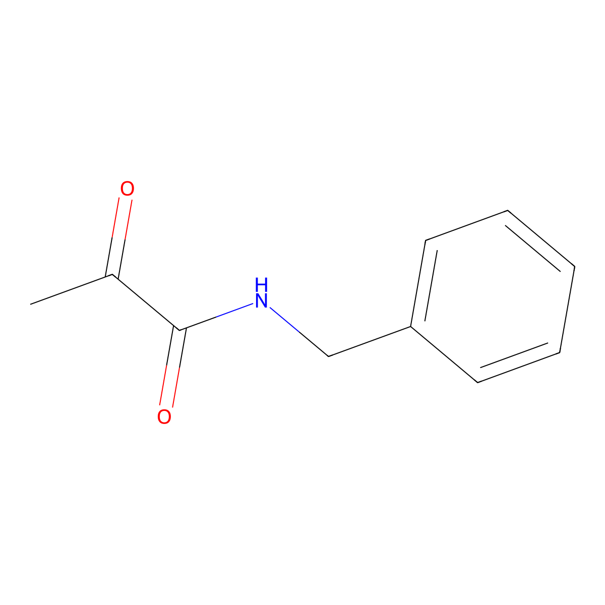 N-benzyl-2-oxopropanamide molecular structure, CAS 68259-66-5