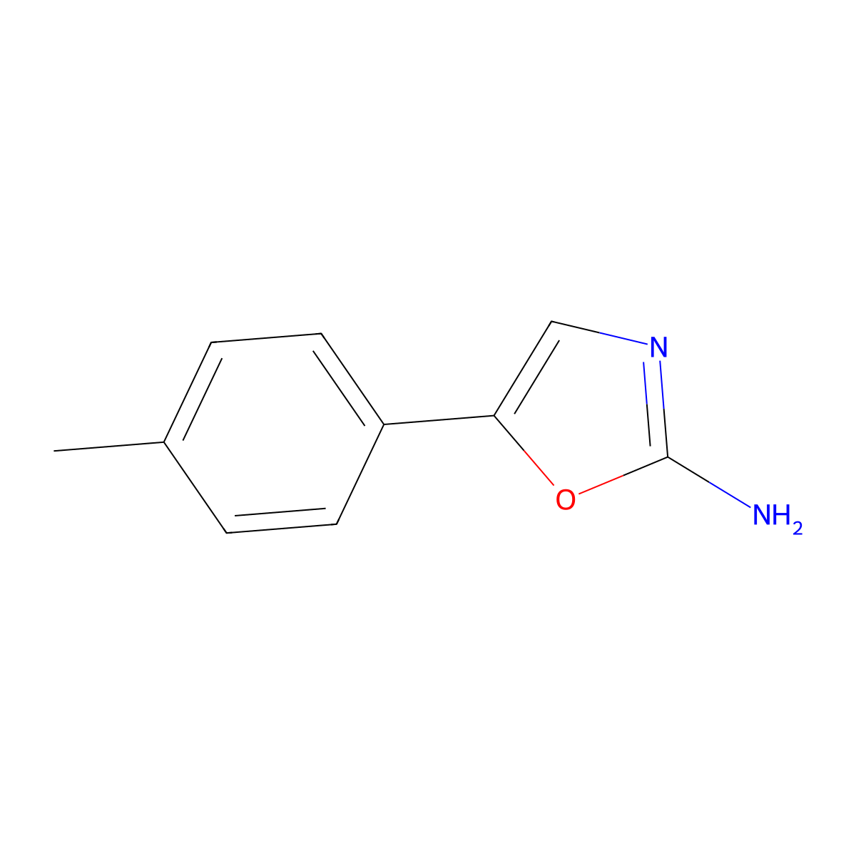 5-(p-Tolyl)oxazol-2-amine molecular structure, CAS 6826-28-4