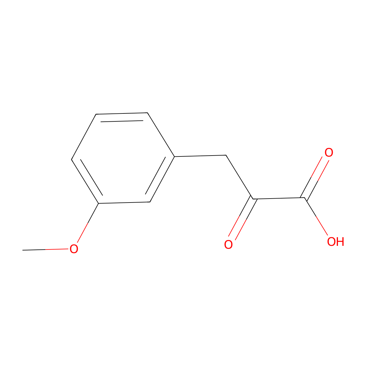 3-(3-Methoxyphenyl)-2-oxopropanoic acid molecular structure, CAS 68262-20-4