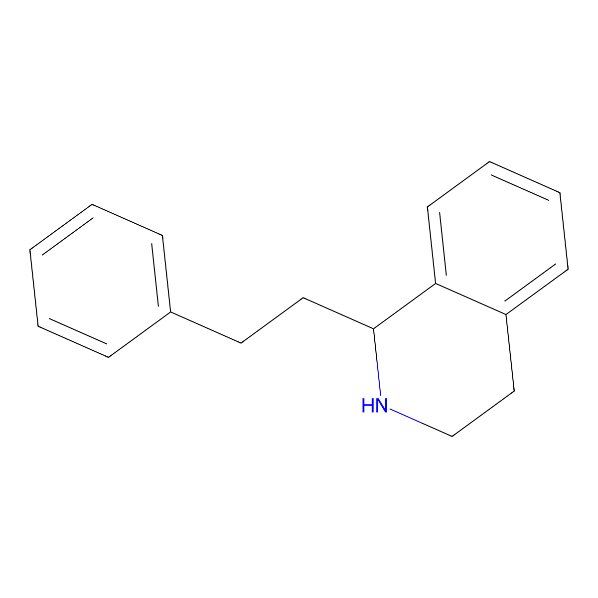 1-(2-Phenylethyl)-1,2,3,4-tetrahydroisoquinoline molecular structure, CAS 68263-23-0